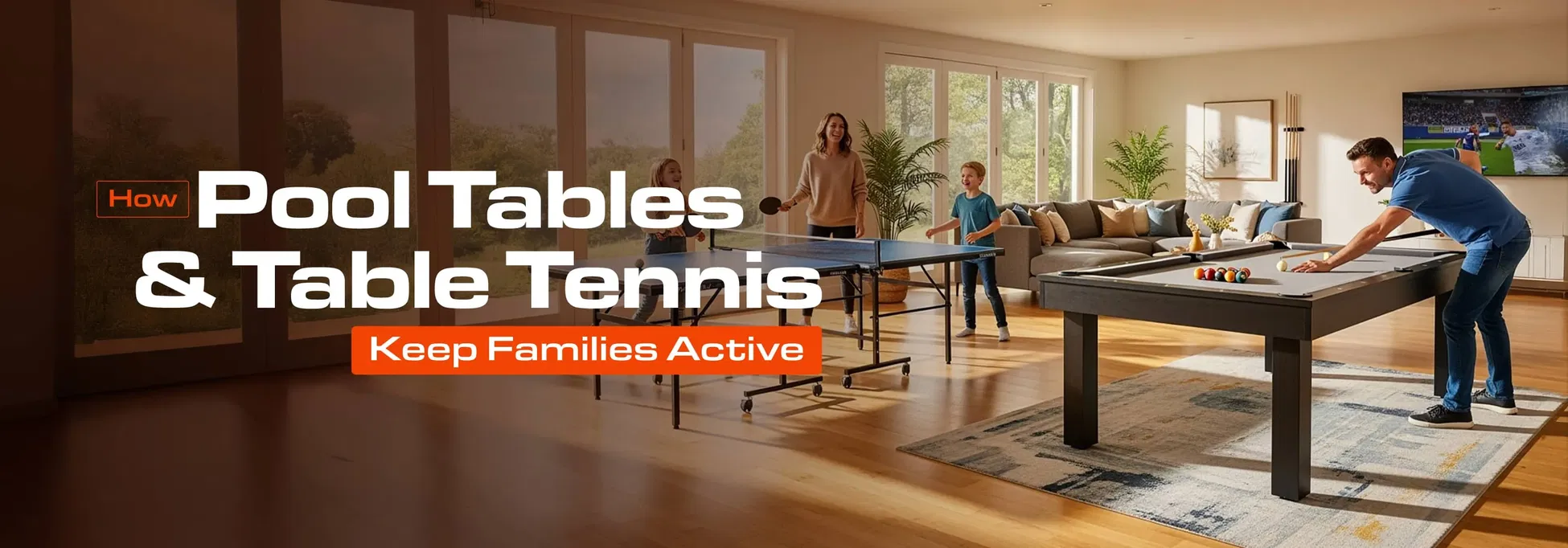 How Pool Tables and Table Tennis Keep Families Active