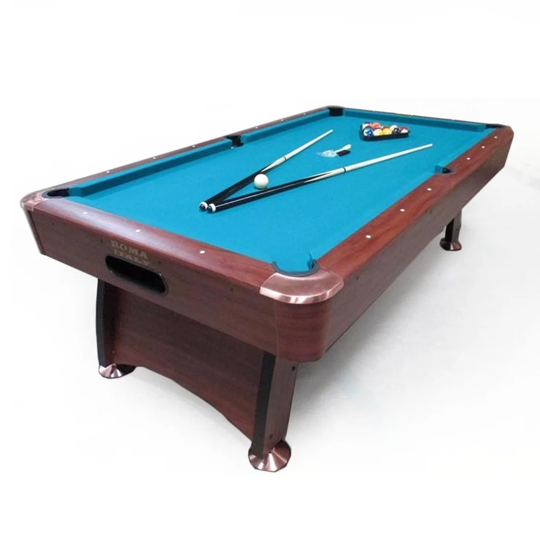 Roma Italy Billiard Wooden Pool Table - 7FT