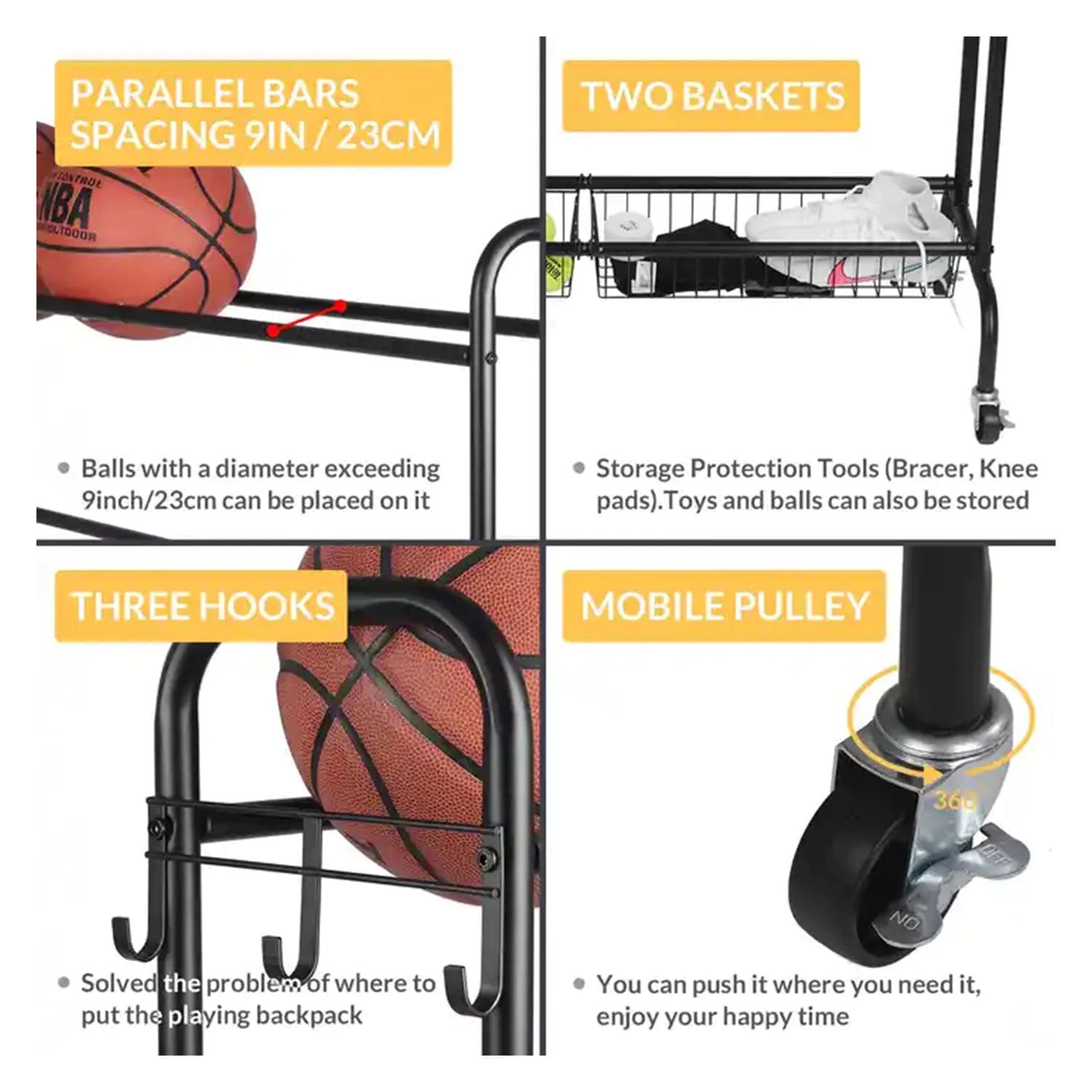 Dawson Sports DS Mobile Ball Rack/Cart