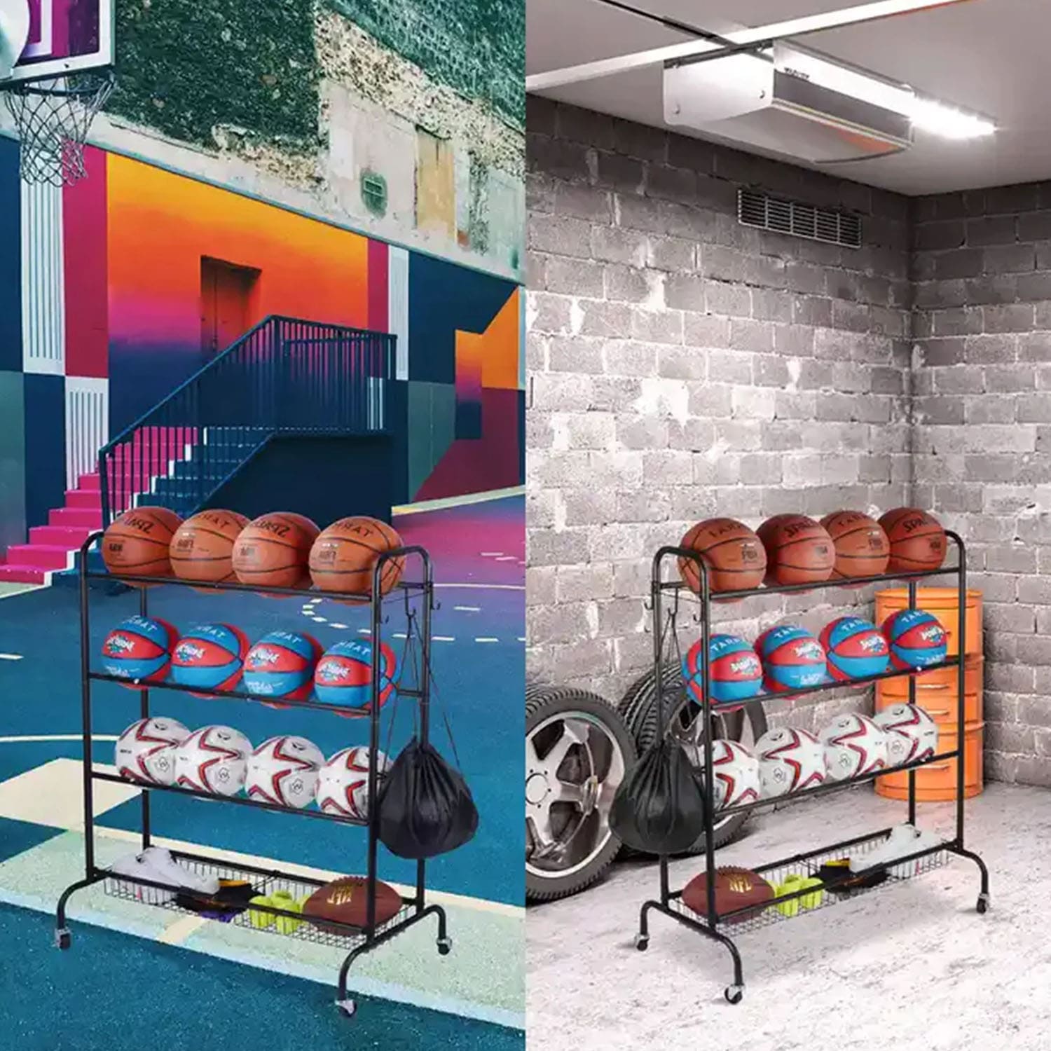 Dawson Sports DS Mobile Ball Rack/Cart