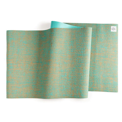 Ukiyo The 5mm Jute − Textured Yoga Mat-Turquoise