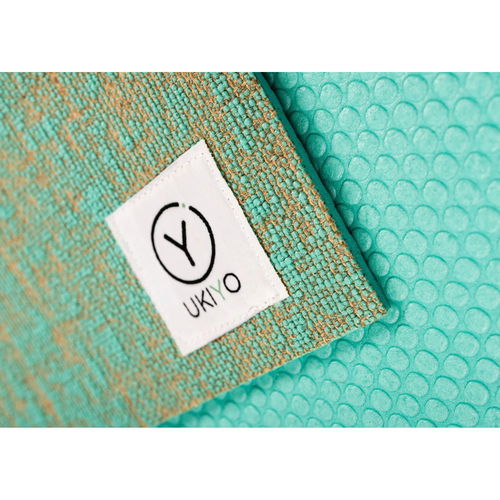 Ukiyo The 5mm Jute − Textured Yoga Mat-Turquoise