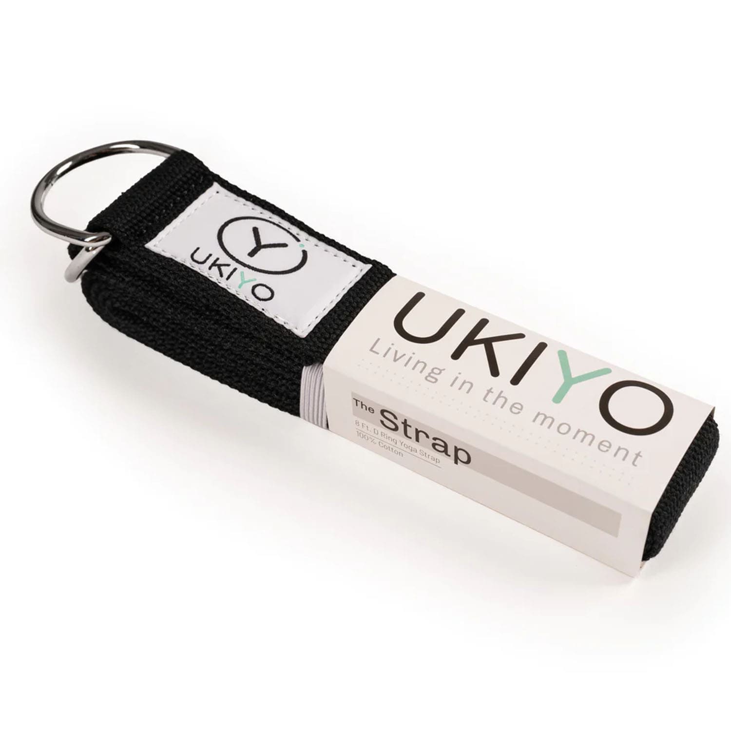 يوكيو الحزام - حزام اليوجا بطول 8 أقدام - Black
