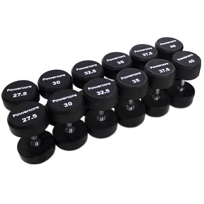Powercore Powercore Rubber Dumbbells Set (27.5kg - 40kg)