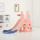 HOCC Rabbit Style Single Plastic Kids Slide - Peach
