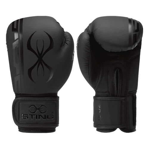 Sting Olympics Sponsor - Armaplus Boxing Gloves -Black-12Oz