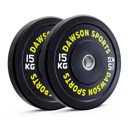 داوسون سبورتس ألواح مطاطية ممتصة للصدمات مع حلقة مقلوبة - 15 Kg - Pair