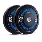 داوسون سبورتس ألواح مطاطية ممتصة للصدمات مع حلقة مقلوبة - 20 Kg - Pair