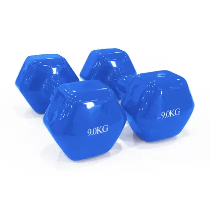 Dawson Sports Vinyl Dumbbells - 9 Kg - Pair