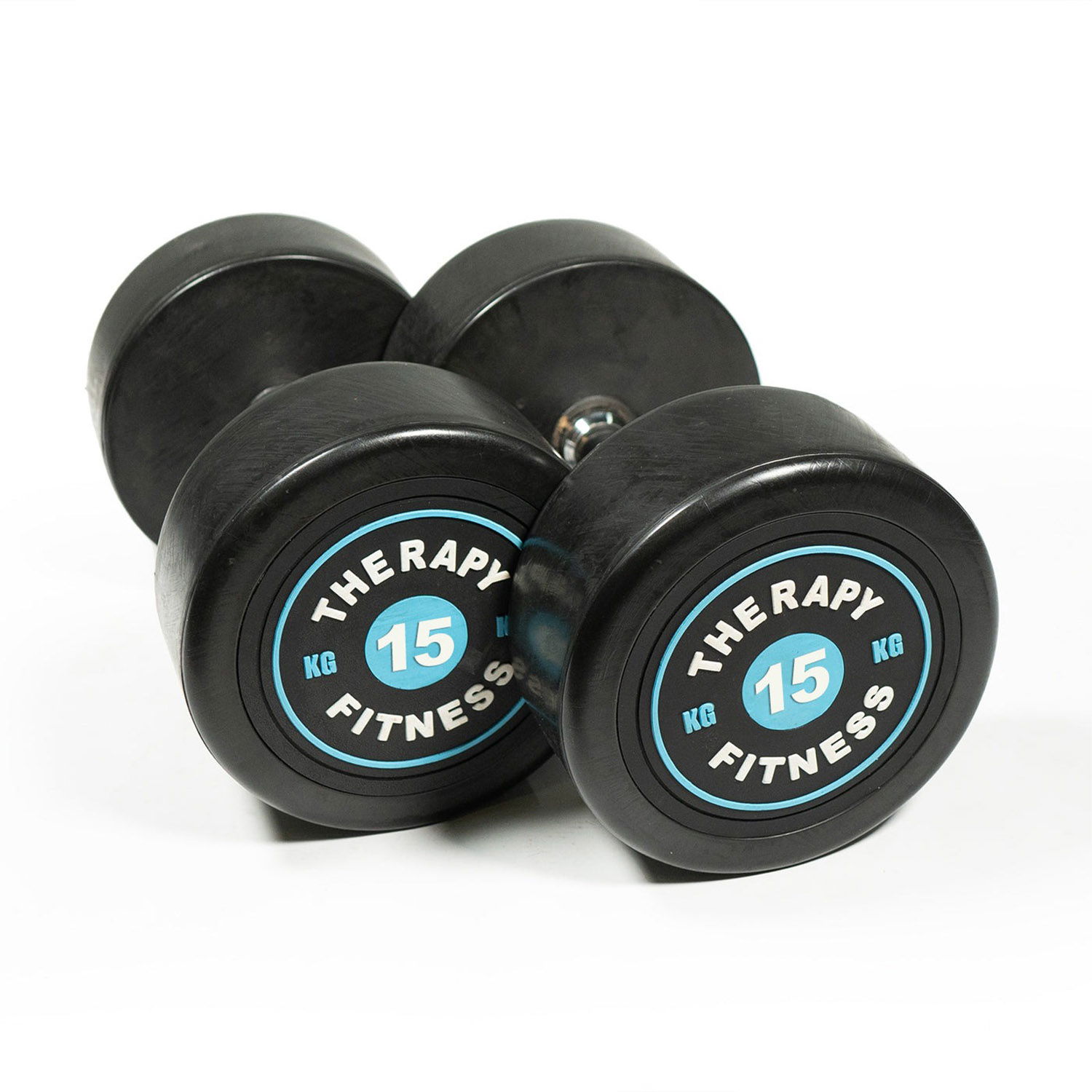 Therapy Fitness Cast Iron Round Dumbbells  - 15 Kg - Pair