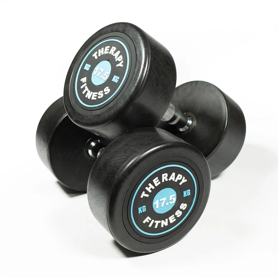 Therapy Fitness Cast Iron Round Dumbbells  - 17.5 Kg - Pair