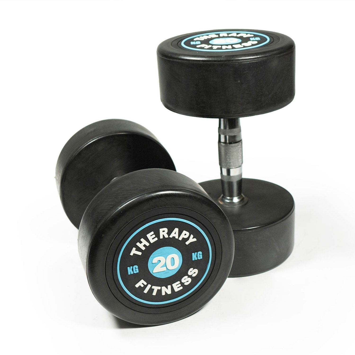 Therapy Fitness Cast Iron Round Dumbbells  - 20 Kg - Pair