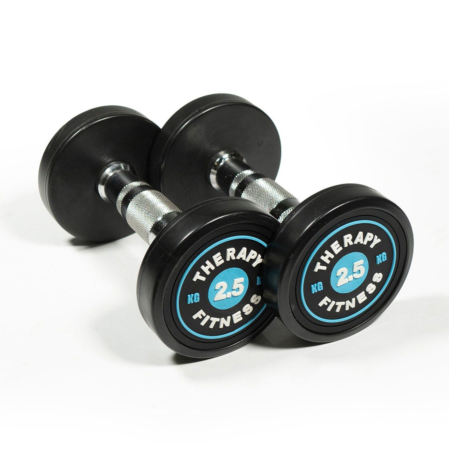 Therapy Fitness Cast Iron Round Dumbbells  - 2.5 Kg - Pair
