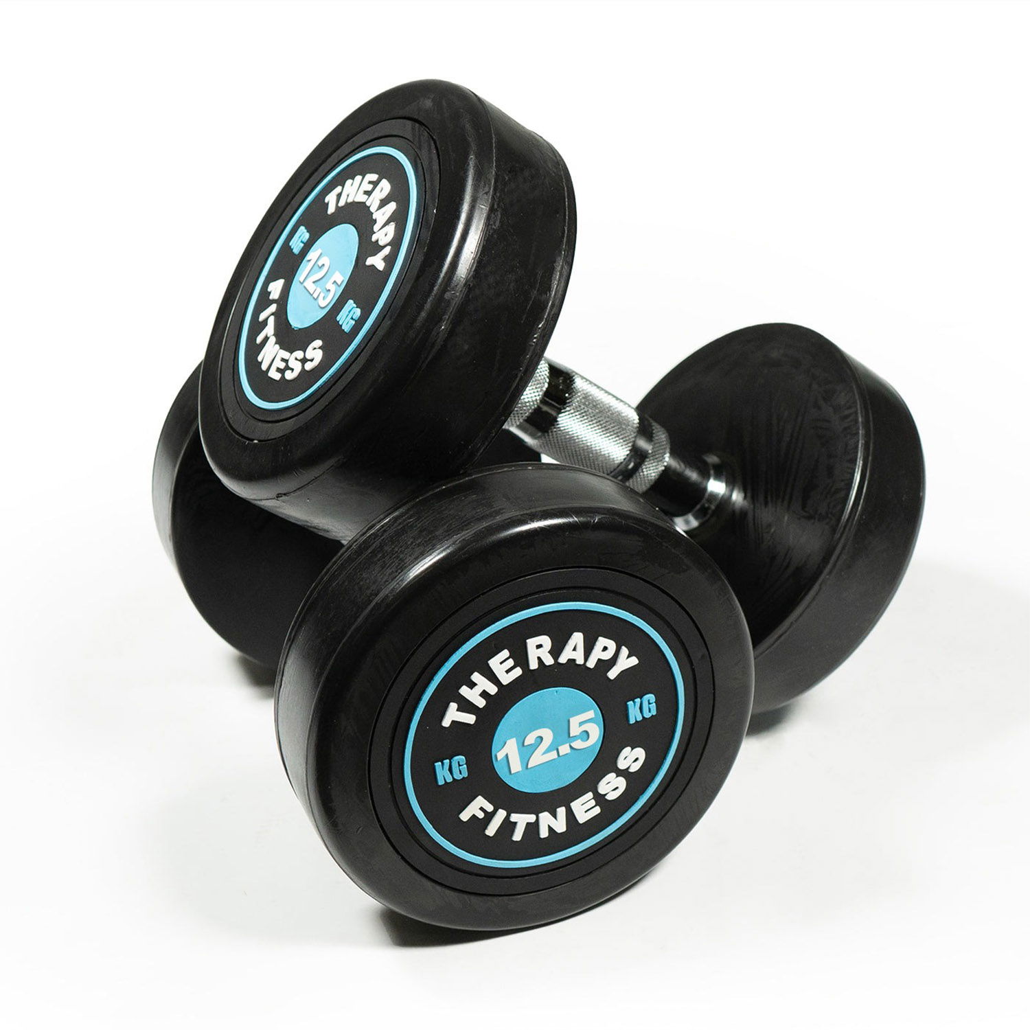 Therapy Fitness Cast Iron Round Dumbbells  - 12.5 Kg - Pair