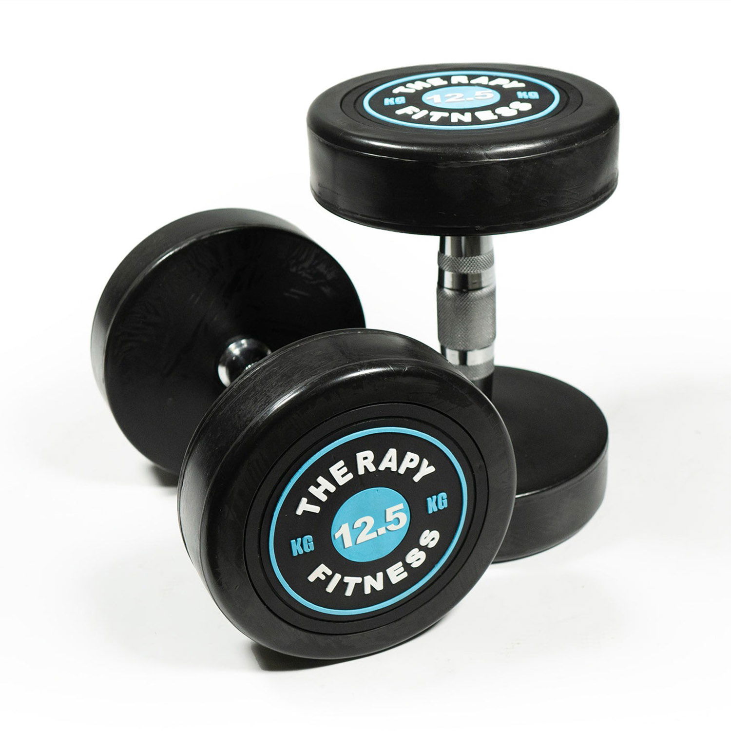 Therapy Fitness Cast Iron Round Dumbbells  - 12.5 Kg - Pair