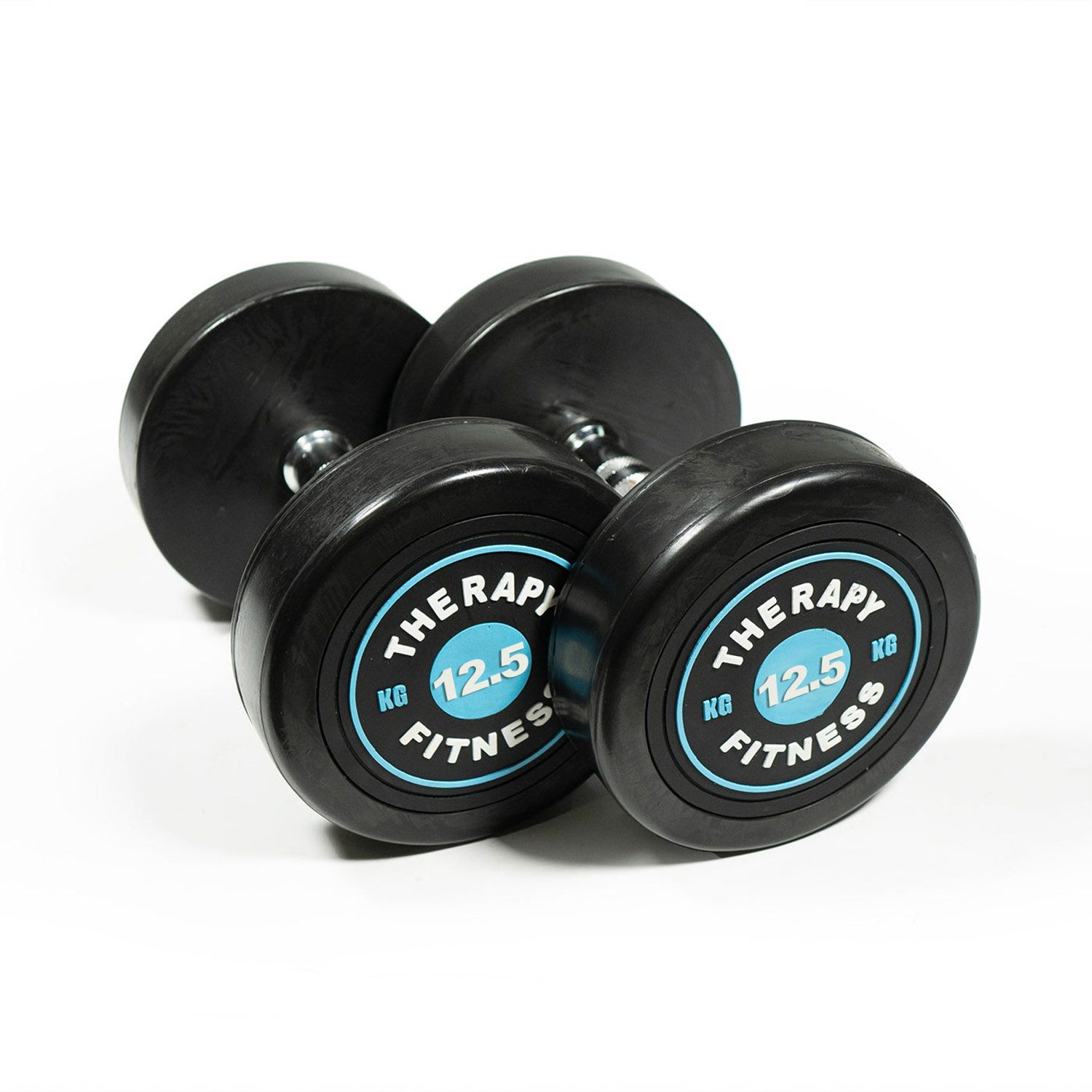 Therapy Fitness Cast Iron Round Dumbbells  - 12.5 Kg - Pair