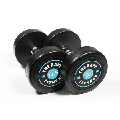 Therapy Fitness Cast Iron Round Dumbbells  - 12.5 Kg - Pair