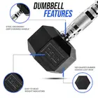 Therapy Fitness Hex Dumbbell - Cast Iron - 7.5 Kg
