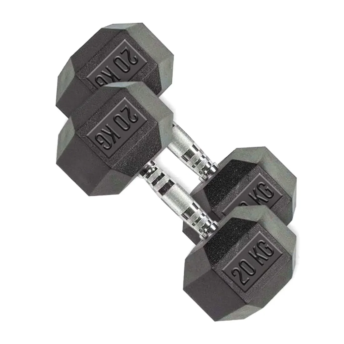 اللياقة العلاجية الدمبل المطاطي السداسي - 20 Kg