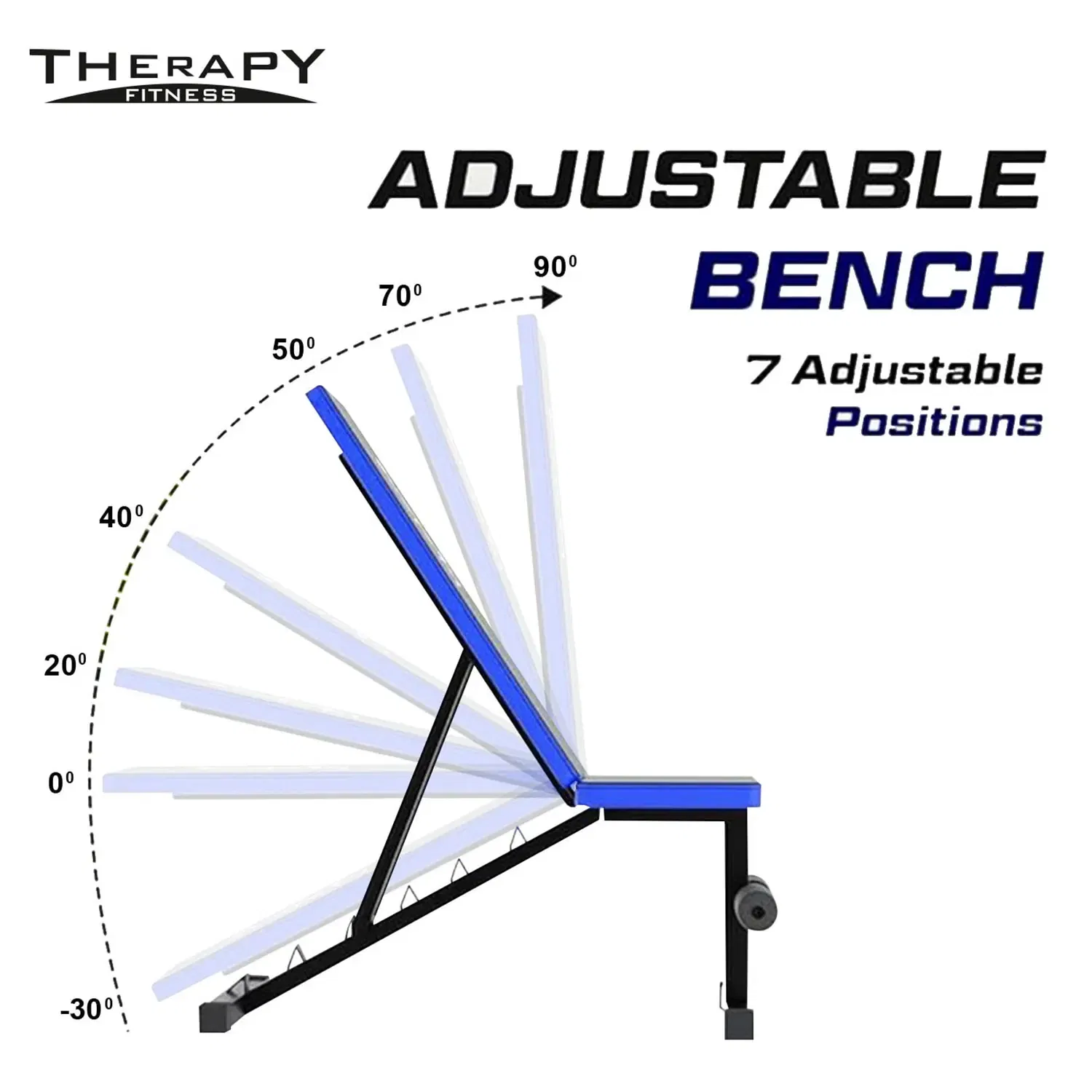 Therapy Fitness Adjustable Gym Bench (3 in 1)