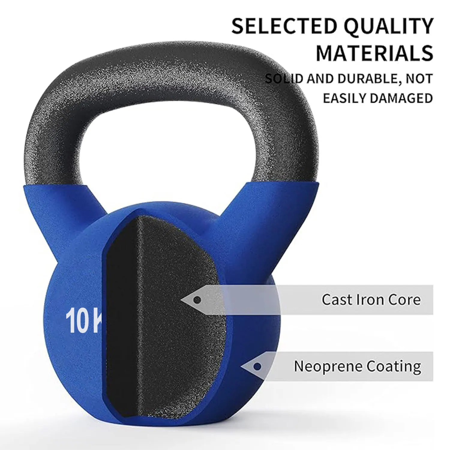 Therapy Fitness Neoprene Kettlebell - 10 Kg