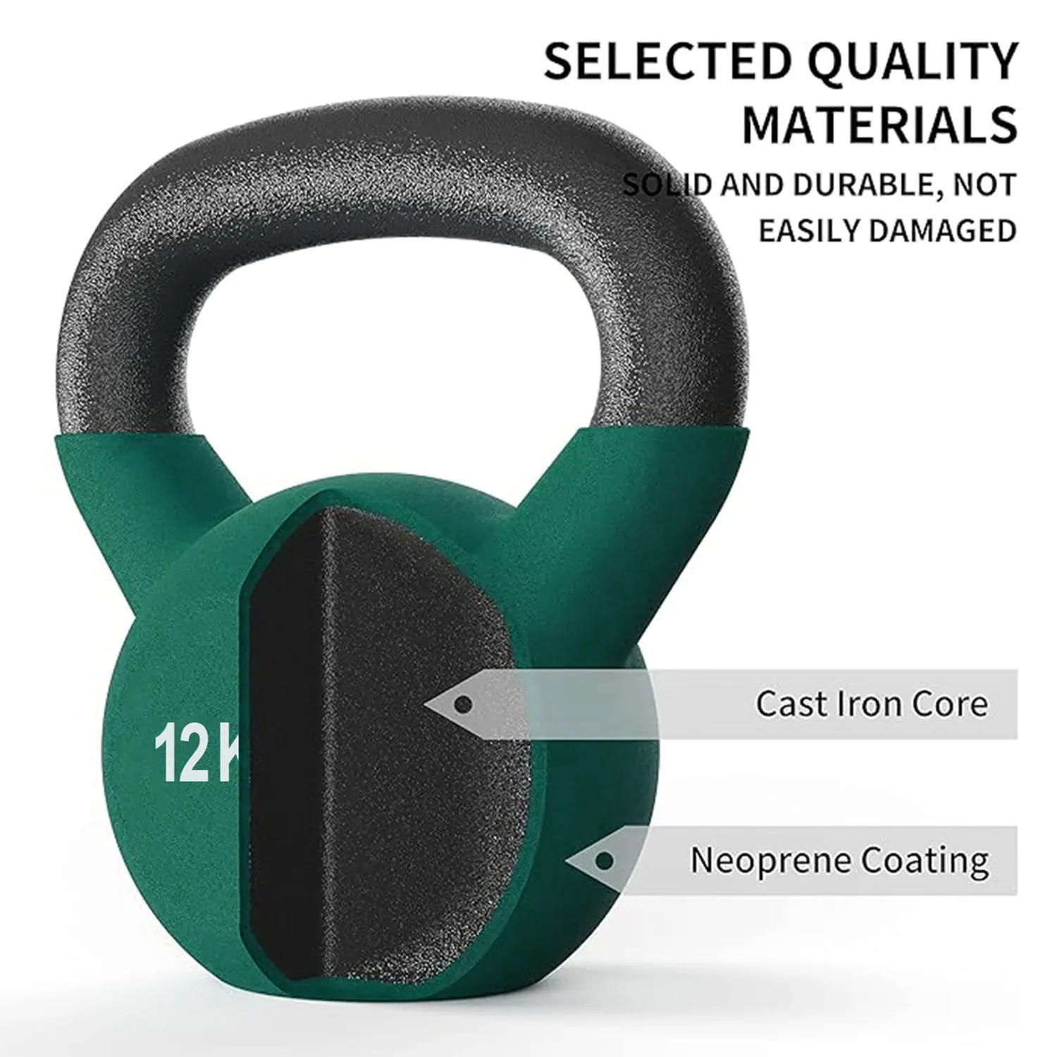Therapy Fitness Neoprene Kettlebell - 12 Kg