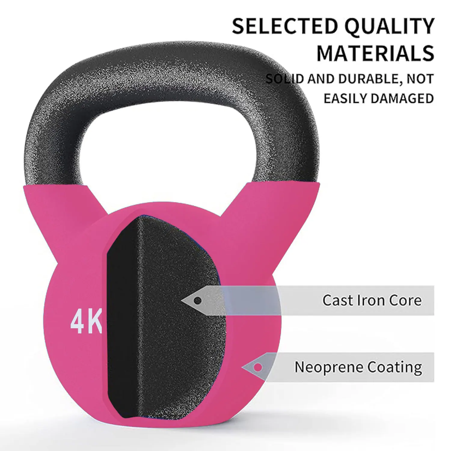 Therapy Fitness Neoprene Kettlebell - 4 Kg