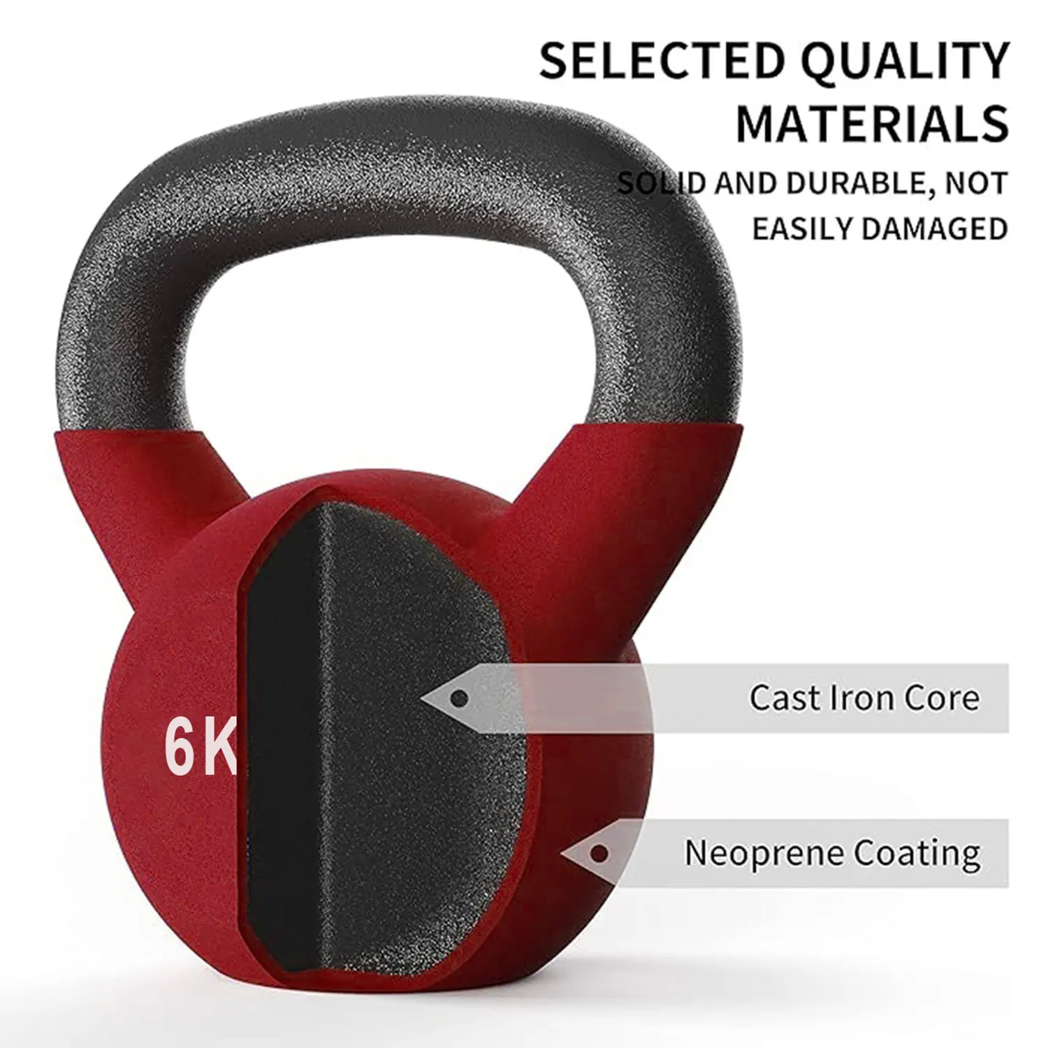 Therapy Fitness Neoprene Kettlebell - 6 Kg