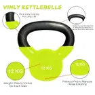 اللياقة العلاجية Vinyl Kettlebell - 12 Kg