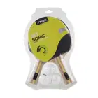Stiga Set Sonic 2 Bats + 3 Balls