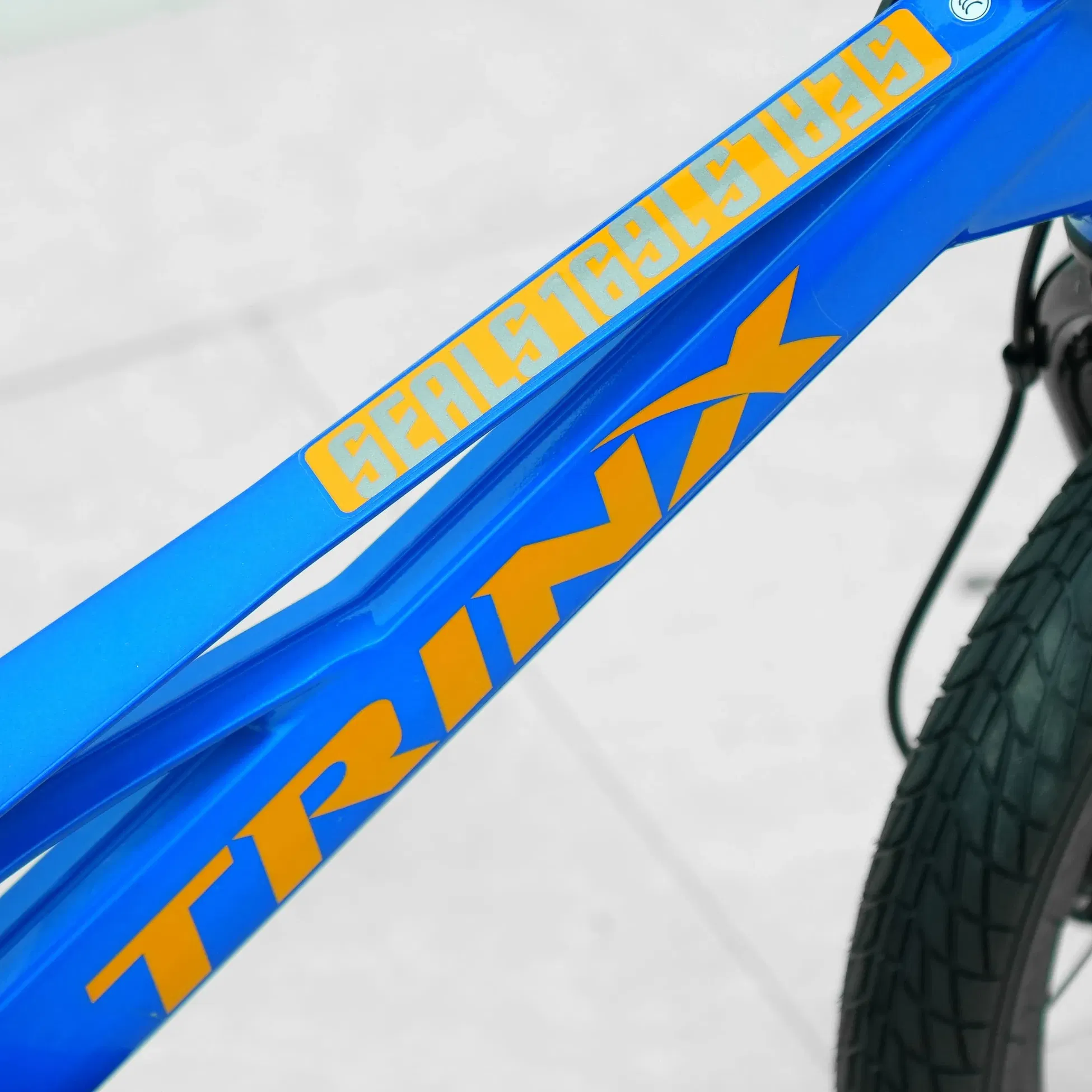 Trinx 16-Inch Seals Disc Kids Bike - Blue Grey Orange