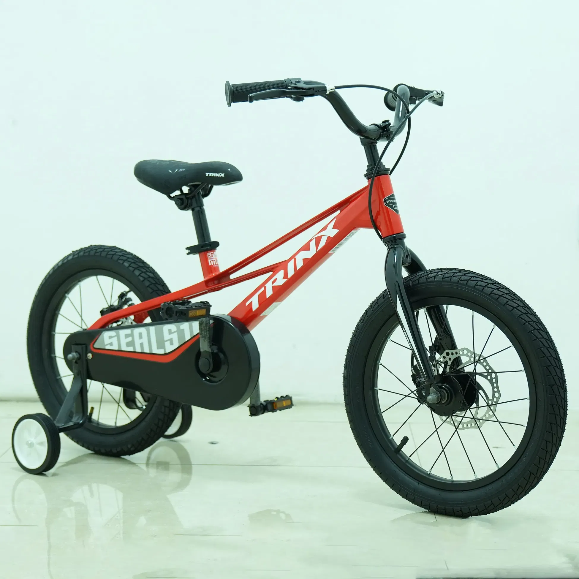Trinx 16-Inch Seals Disc Kids Bike - Red Grey White