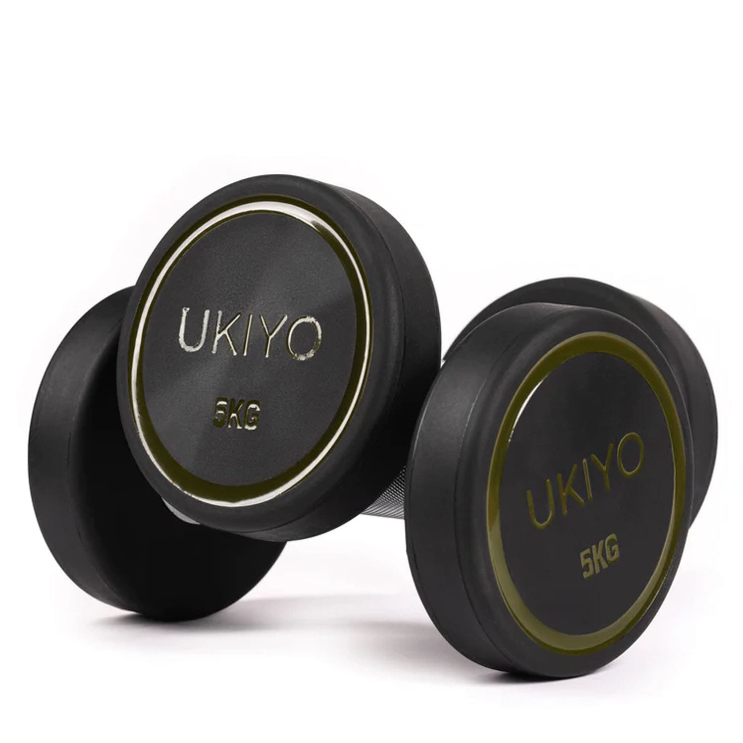 Ukiyo Premium PU Round Dumbbells (Pair) - 5 Kg