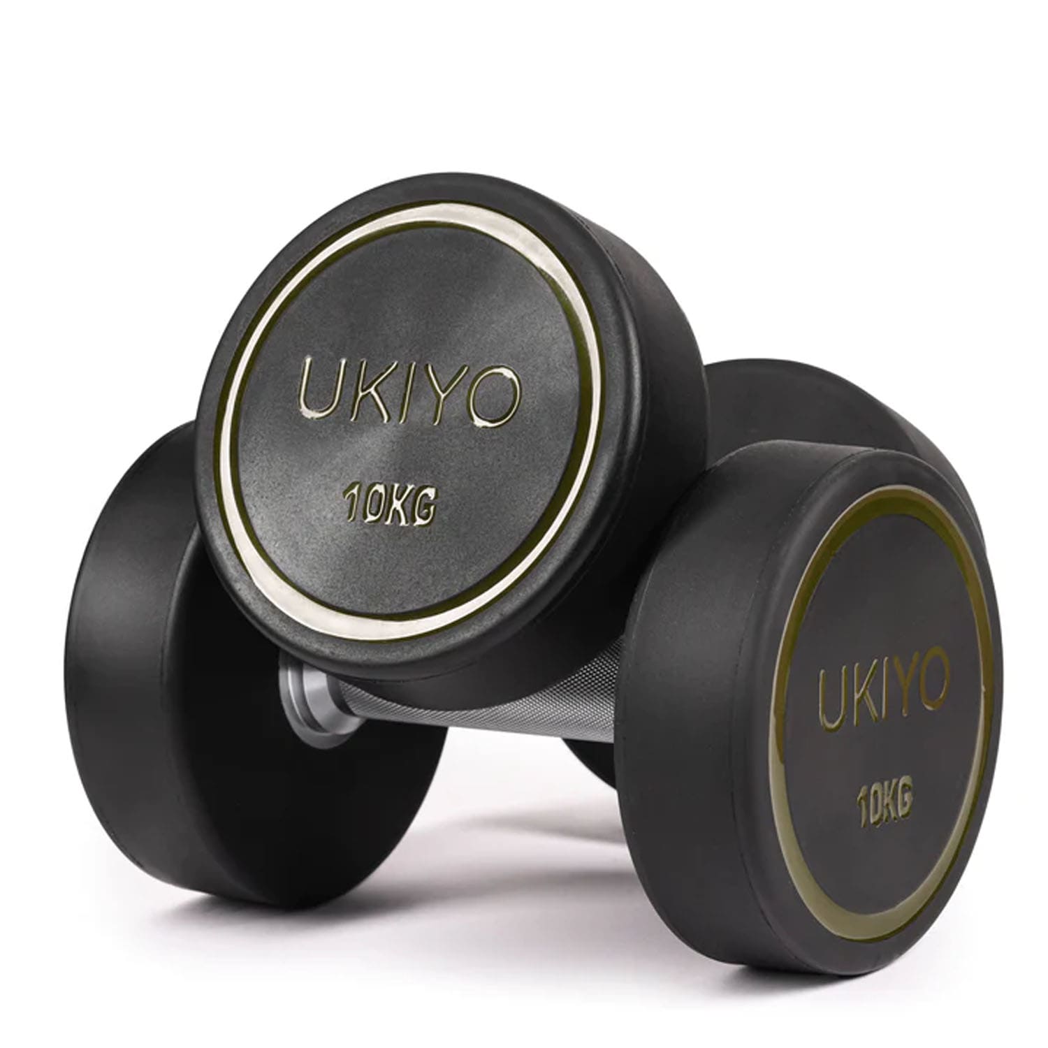 Ukiyo Premium PU Round Dumbbells (Pair) - 10 Kg