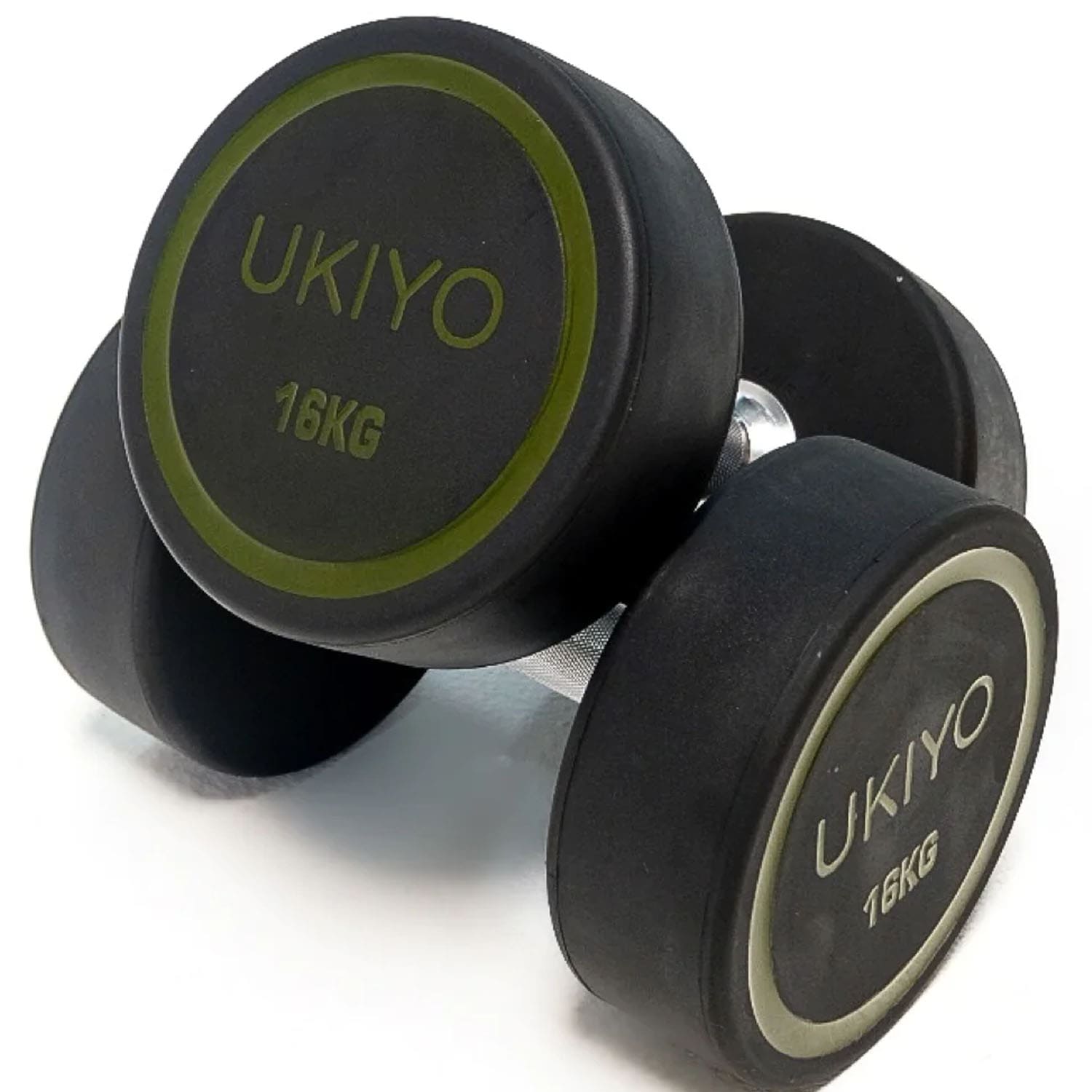 Ukiyo Premium PU Round Dumbbells (Pair) - 16 Kg