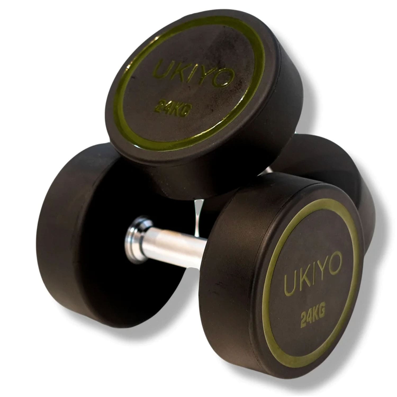 Ukiyo Premium PU Round Dumbbells (Pair) - 24 Kg