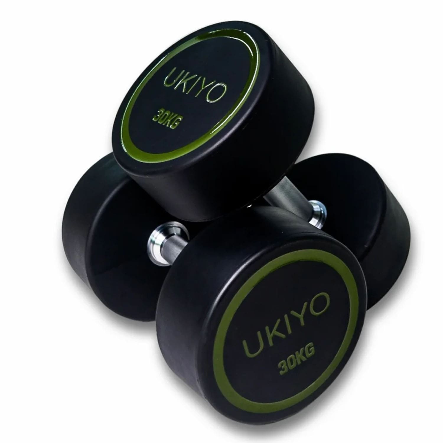 Ukiyo Premium PU Round Dumbbells (Pair) - 30 Kg