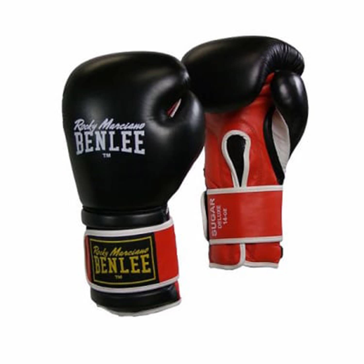 بينلي قفازات الملاكمة المصنوعة من جلد السكر - Black - 14Oz