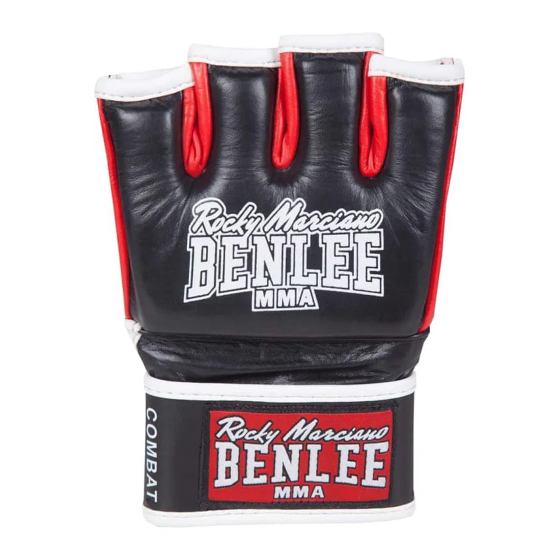 بينلي القفازات الجلدية القتالية MMA - Black - X-Large