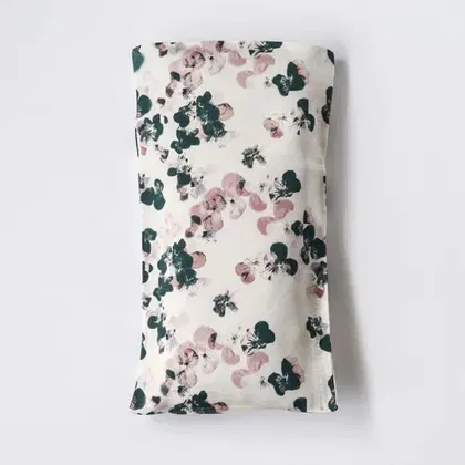 HalfMoon Silk Eye Pillow - Lavendar Scent - Secret Garden