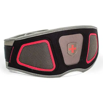 Harbinger Men's Contoured Flexfit Belt - Red/Grey - Large
