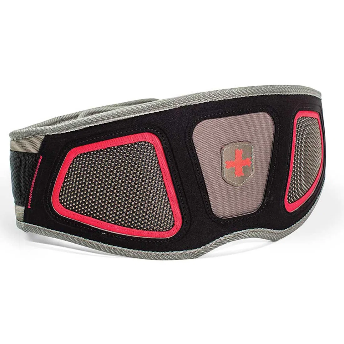 Harbinger Men's Contoured Flexfit Belt - Red/Grey - X-Large