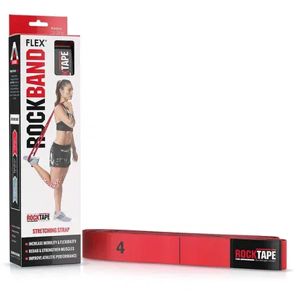 Rocktape RockBand Flex Ultra durable Resistance Bands with Handles and Loops - Heavy
