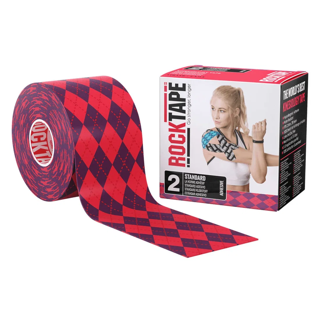 Rocktape Standard Regular - Argyle Pink