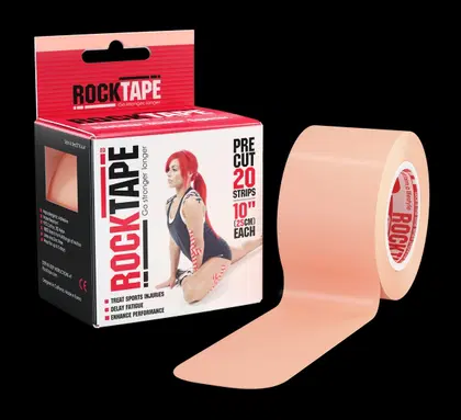 Rocktape 2" Pre-cut INTL, 20 Strips - Beige
