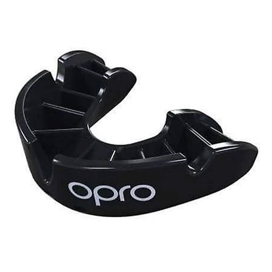 Opro Self-Fit Bronze Adult Mouthguard-Black