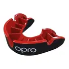 Opro Self-Fit Silver Adult Mouthguard - Black/Red