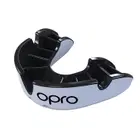 Opro Self-Fit Silver Adult Mouthguard - White/Black