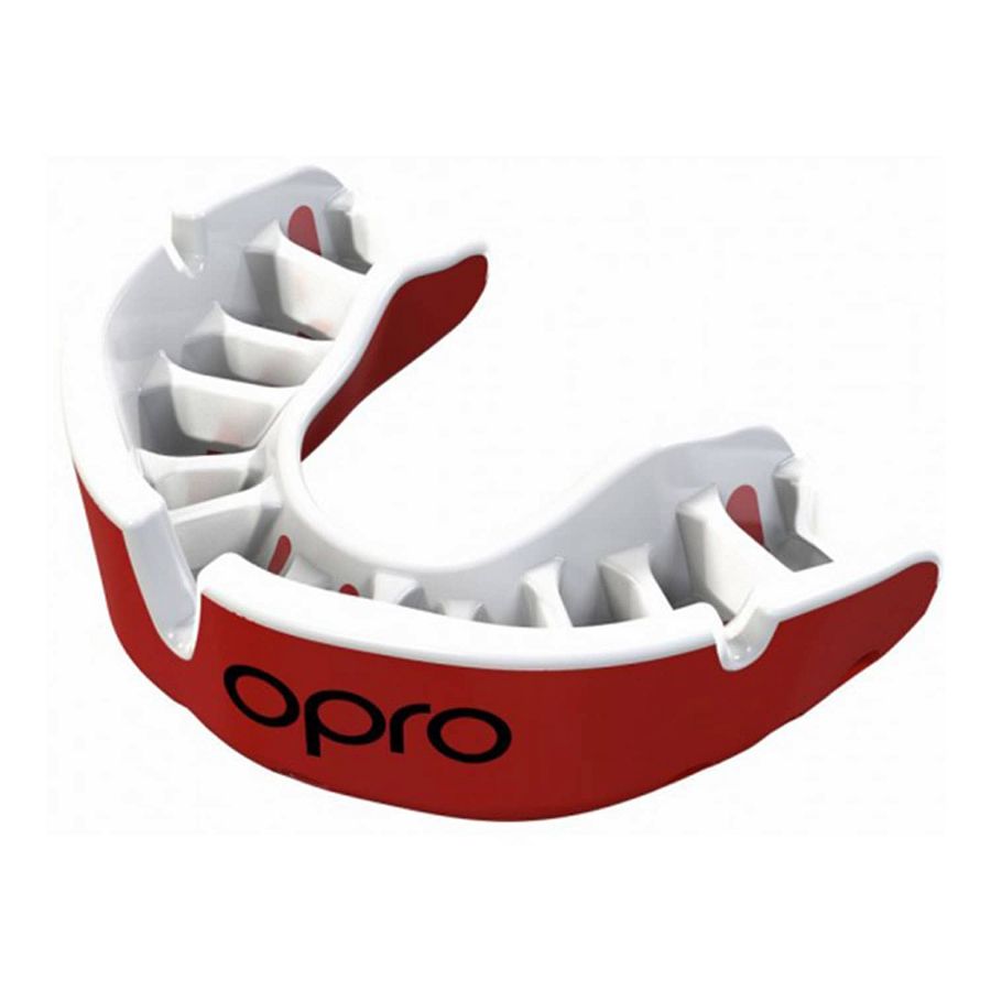 Opro Self-Fit Gold Adult Mouthguard-Red/Pearl