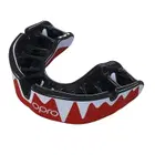 أوبرو واقي الفم البلاتيني الملائم ذاتيًا للبالغين - Red / Black / Silver